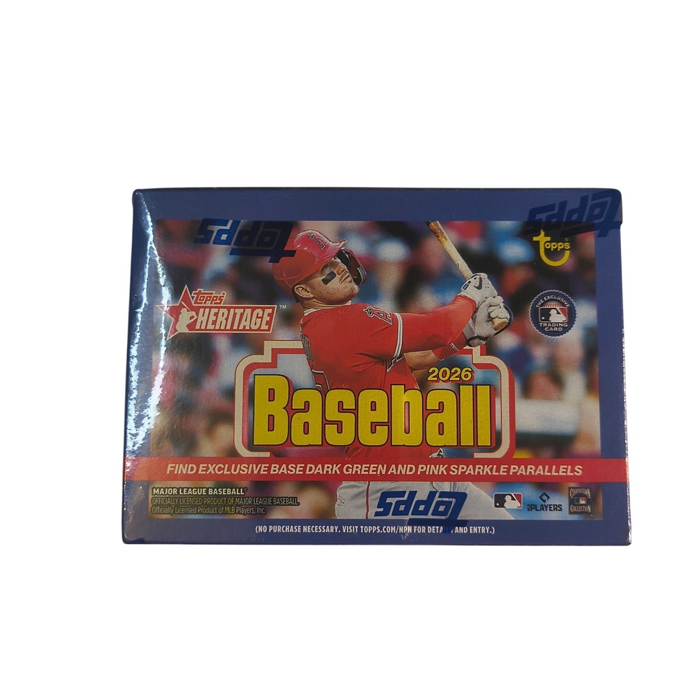 2026 Topps Heritage Baseball Cards Value Box Factory Sealed MLB Trading Cards